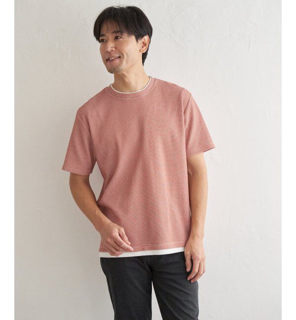 ikka「【雑誌MonoMax5月号掲載】冷感ドライワッフルフェイクT「小泉孝太郎さん着用モデル」」|Tシャツ・カットソー|