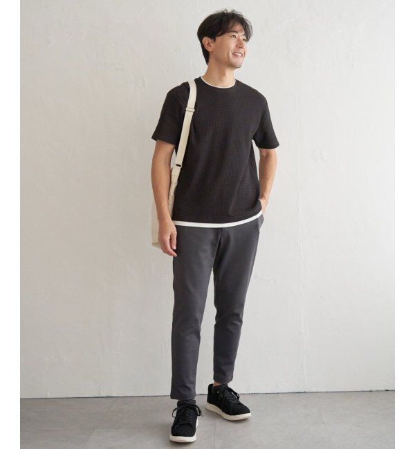 ikka「【雑誌MonoMax5月号掲載】冷感ドライワッフルフェイクT「小泉孝太郎さん着用モデル」」|Tシャツ・カットソー|