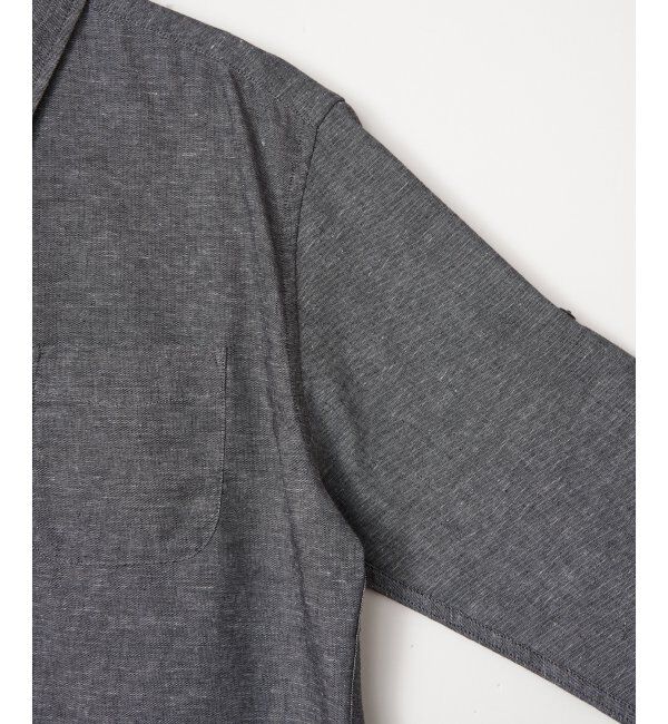 ikka「【雑誌MonoMax5月号掲載】フレンチリネンMIX袖2WAYシャツ【接触冷感】「小泉孝太郎さん着用モデル」」|シャツ・ブラウス|