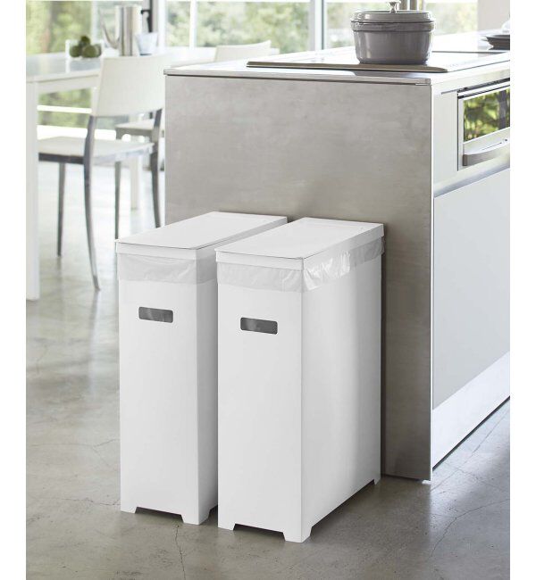 Lbc with Life「tower スリム蓋付きゴミ箱2個」|食器・キッチングッズ|