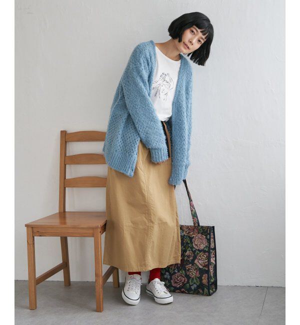 Lbc with Life「Girlプリントロゴ刺繍ロンT」|Tシャツ・カットソー|