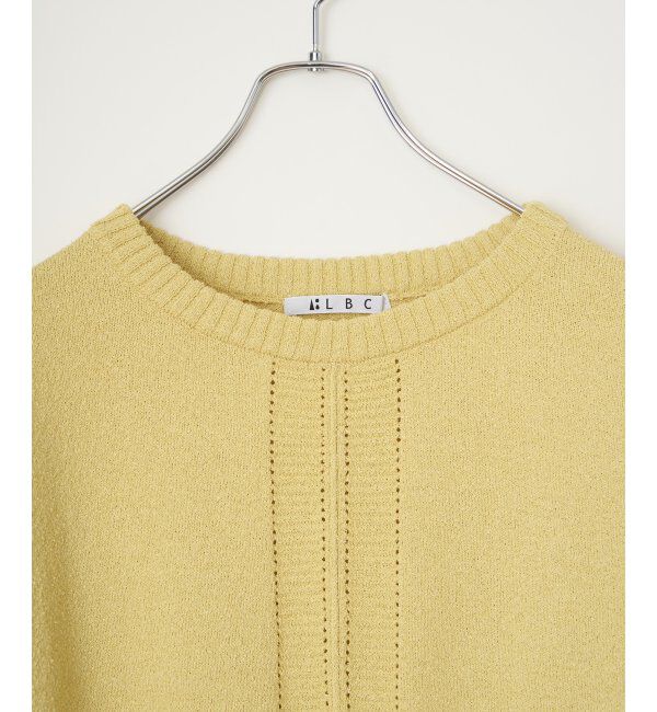 Lbc with Life「ミニブークレサイドスリットニット」|カーディガン|