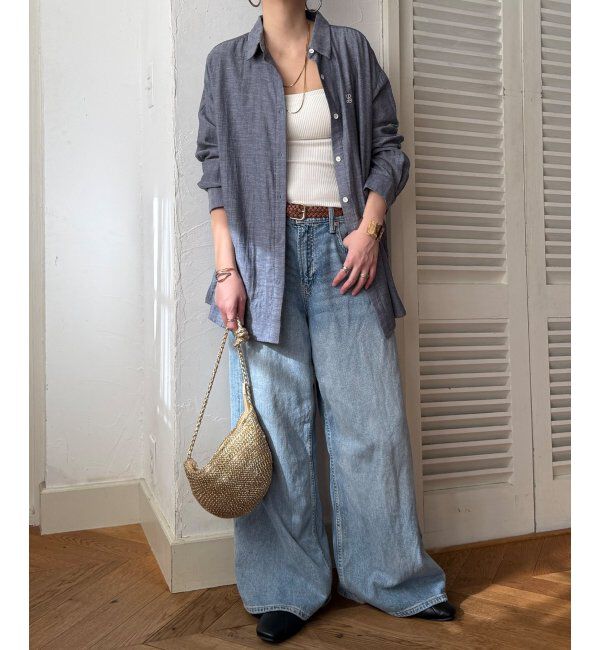 Lbc with Life「ダブルガーゼロゴ刺繍オーバーシャツ」|シャツ・ブラウス|