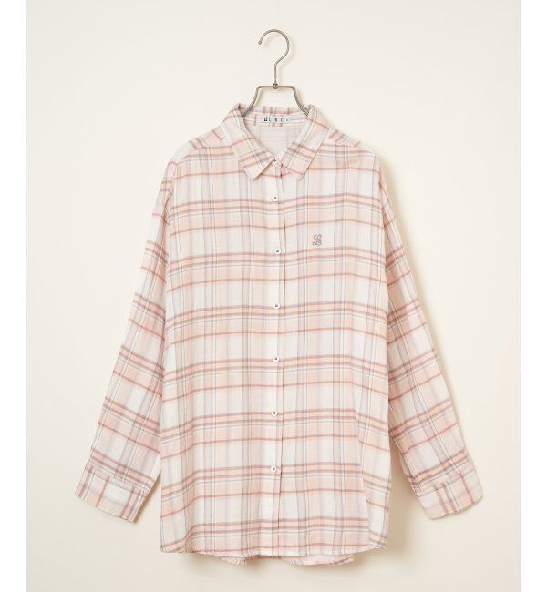 Lbc with Life「ダブルガーゼロゴ刺繍オーバーシャツ」|シャツ・ブラウス|