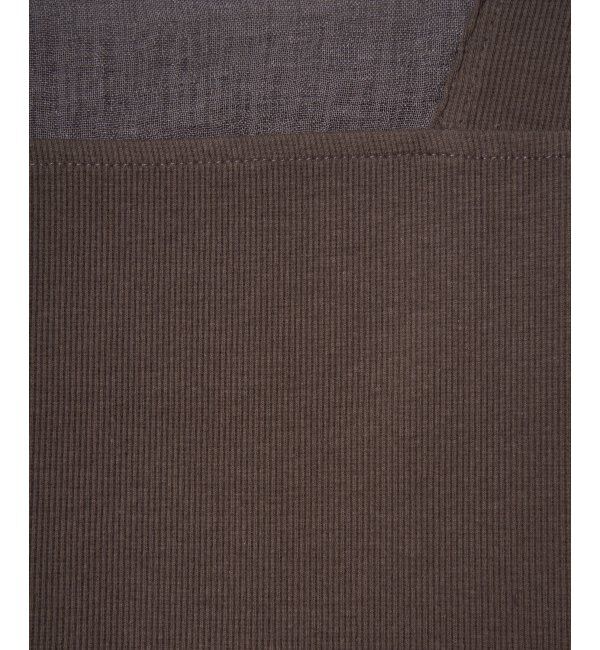 Lbc with Life「スクエアネックシアーレイヤードタンクトップ」|キャミソール|