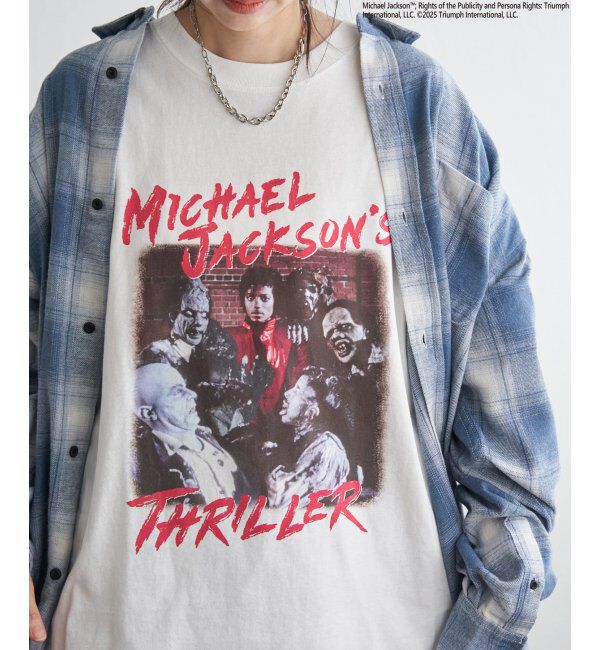 VENCE share style「Michael Jackson マイケル・ジャクソン ThrillerプリントTee」|Tシャツ・カットソー|