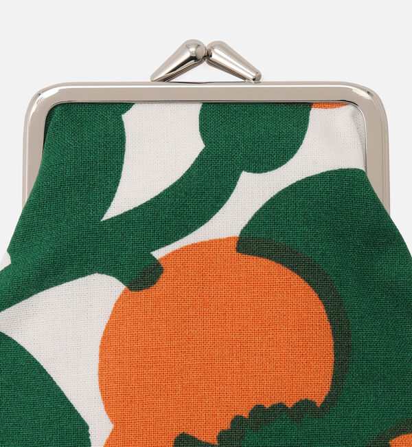 Marimekko「Pieni Green Green Pieni Kukkaro がま口ポーチ」|ポーチ|
