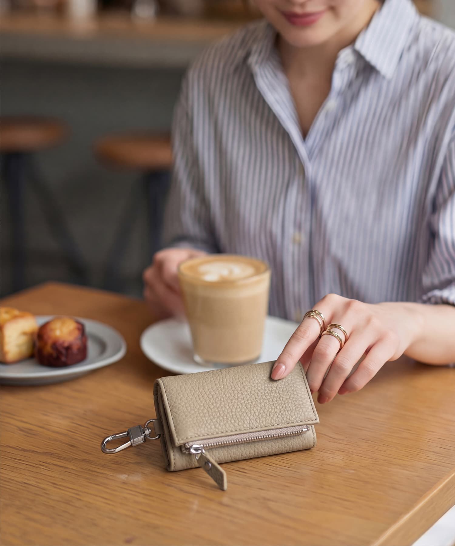 STYLE DELI「【DELI by】マルチユースリアルレザーキーケースウォレット」|コインケース|トープ