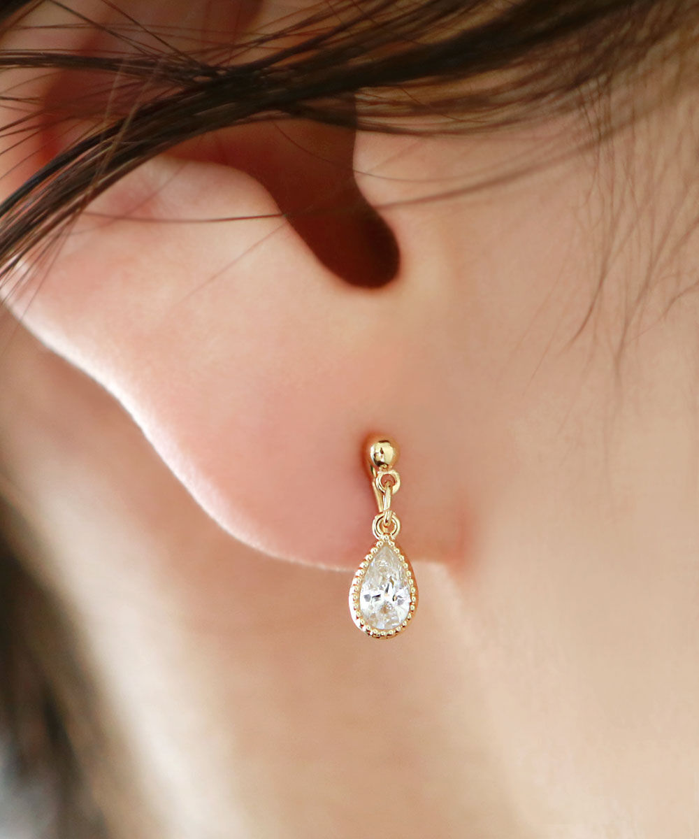 colleca la「ループフィット・しずくストーンのイヤリング」|イヤリング|