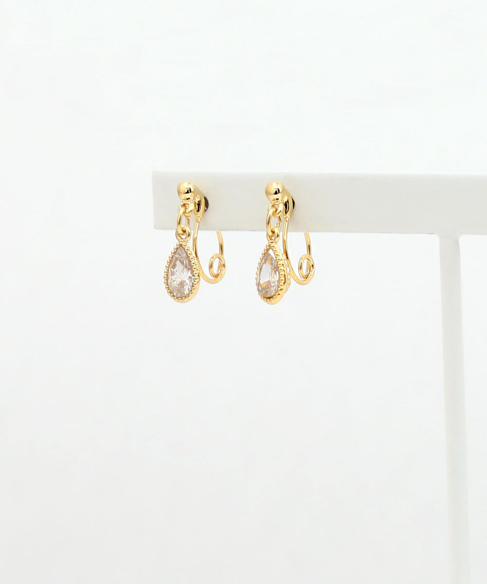 colleca la「ループフィット・しずくストーンのイヤリング」|イヤリング|