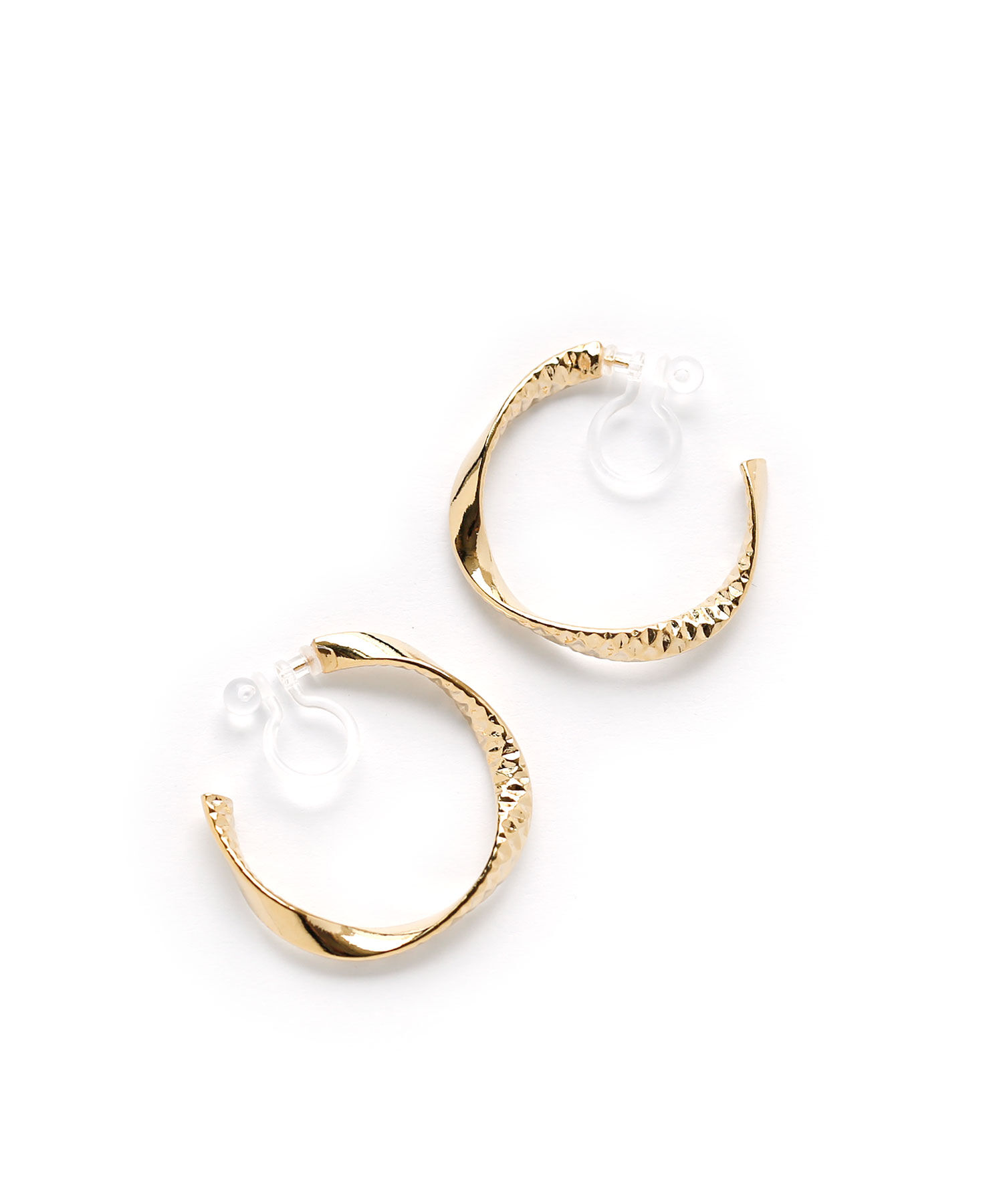 colleca la「ノンホール・ねじれフープ樹脂イヤリング」|イヤリング|