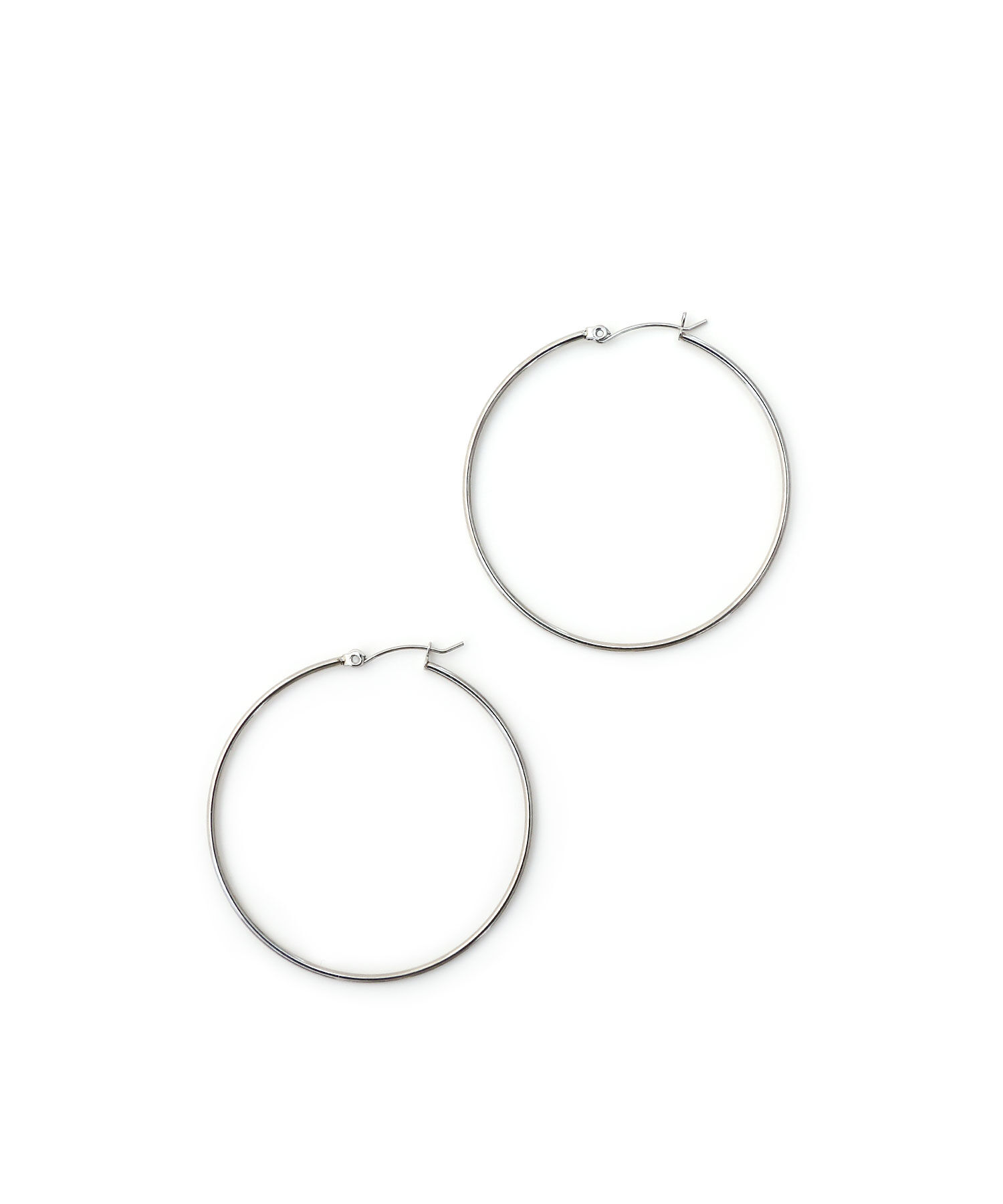  「[stainless]50mmスリムフープピアス〈金属アレルギー対応〉」|ピアス|