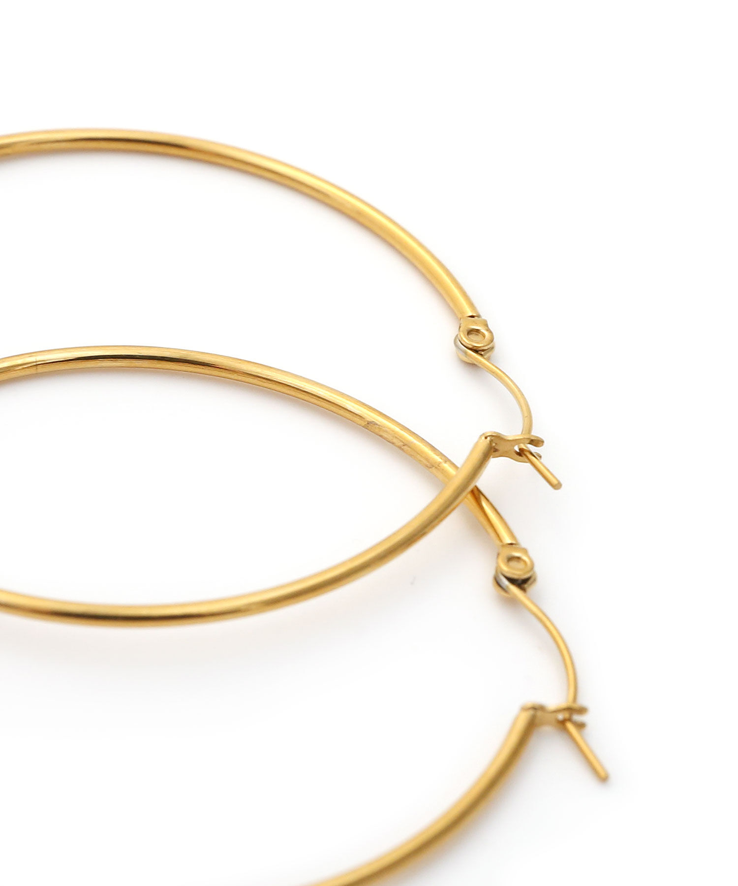  「[stainless]50mmスリムフープピアス〈金属アレルギー対応〉」|ピアス|