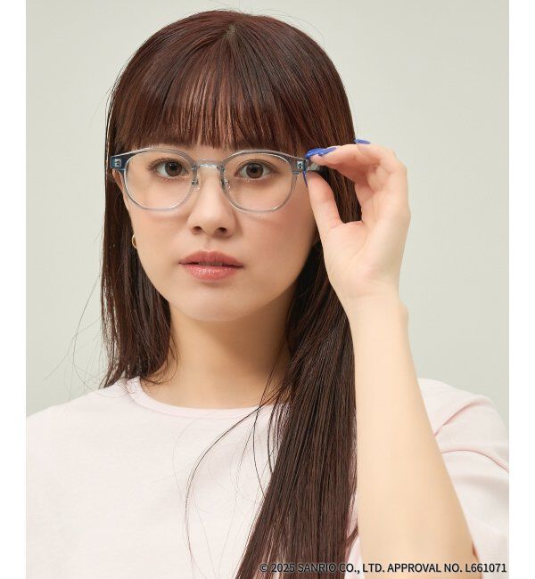  「Zoff｜はぴだんぶい 【ハンギョドン モデル】 メガネ｜伊達・度付きメガネ｜グッズ   レンズ交換券付」|メガネ|ブルー