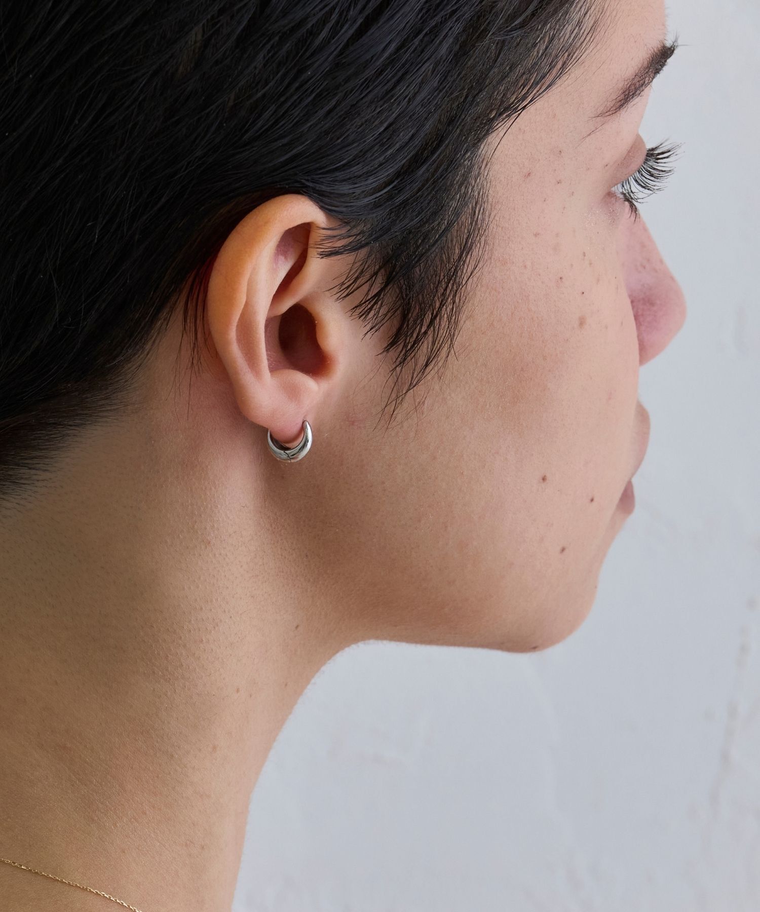 JUPITER「【SV】ドロップフープピアス シルバー ニッケルフリー　金属アレルギー対応」|ピアス|