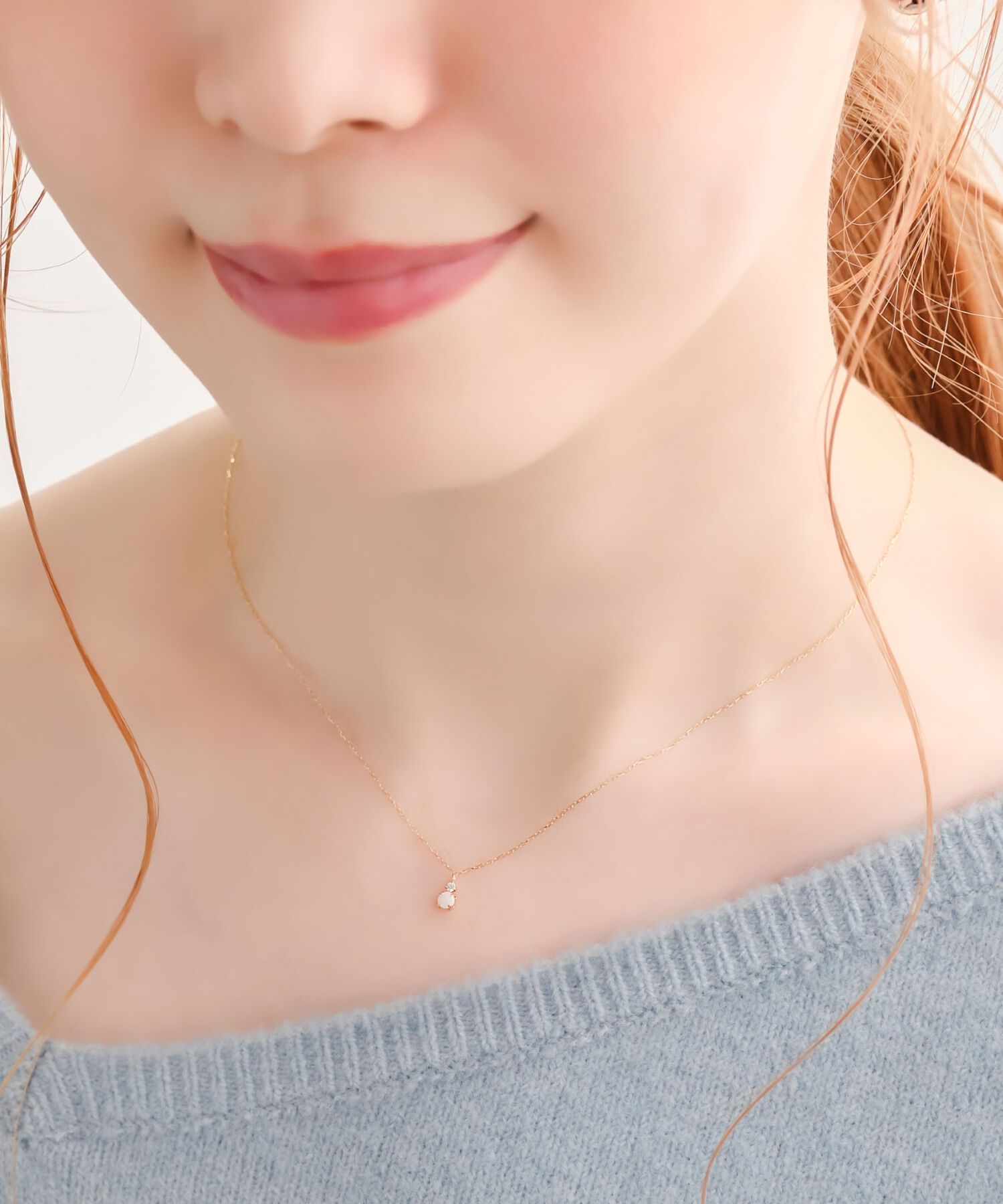 Phoebe「【K10】ジュエルラックネックレス　オパール/BOX付き/全長:40cm」|ネックレス|