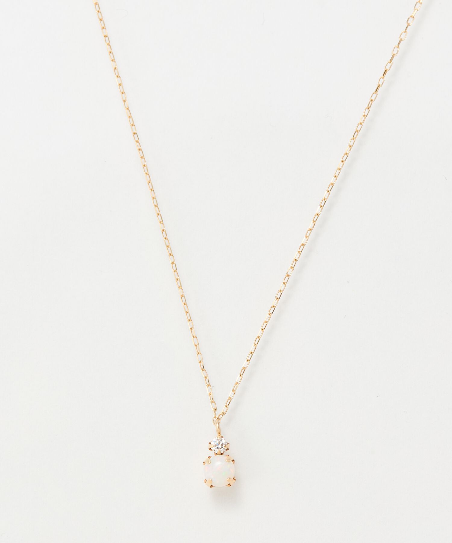 Phoebe「【K10】ジュエルラックネックレス　オパール/BOX付き/全長:40cm」|ネックレス|