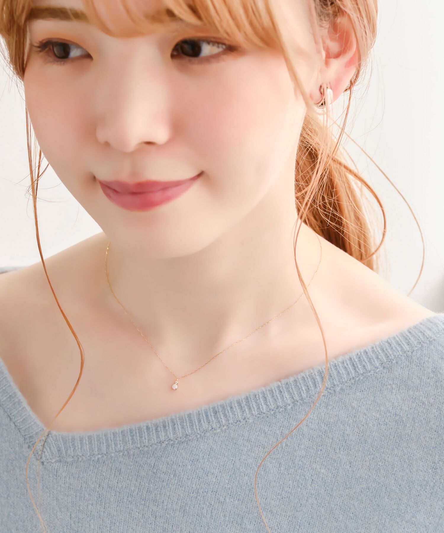 Phoebe「【K10】ジュエルラックネックレス　オパール/BOX付き/全長:40cm」|ネックレス|