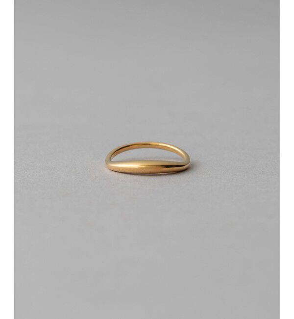 ete「[ONLINE Limited] クレセントムーン リング」|リング|イエローゴールド