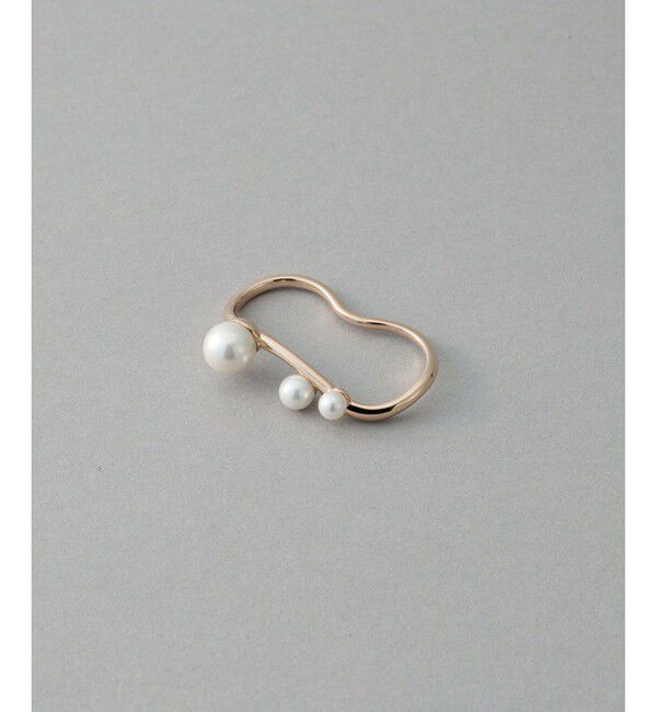 ete「[フォーム] パール ダブルリング」|リング|