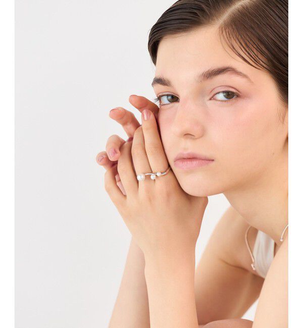 ete「[フォーム] パール ダブルリング」|リング|