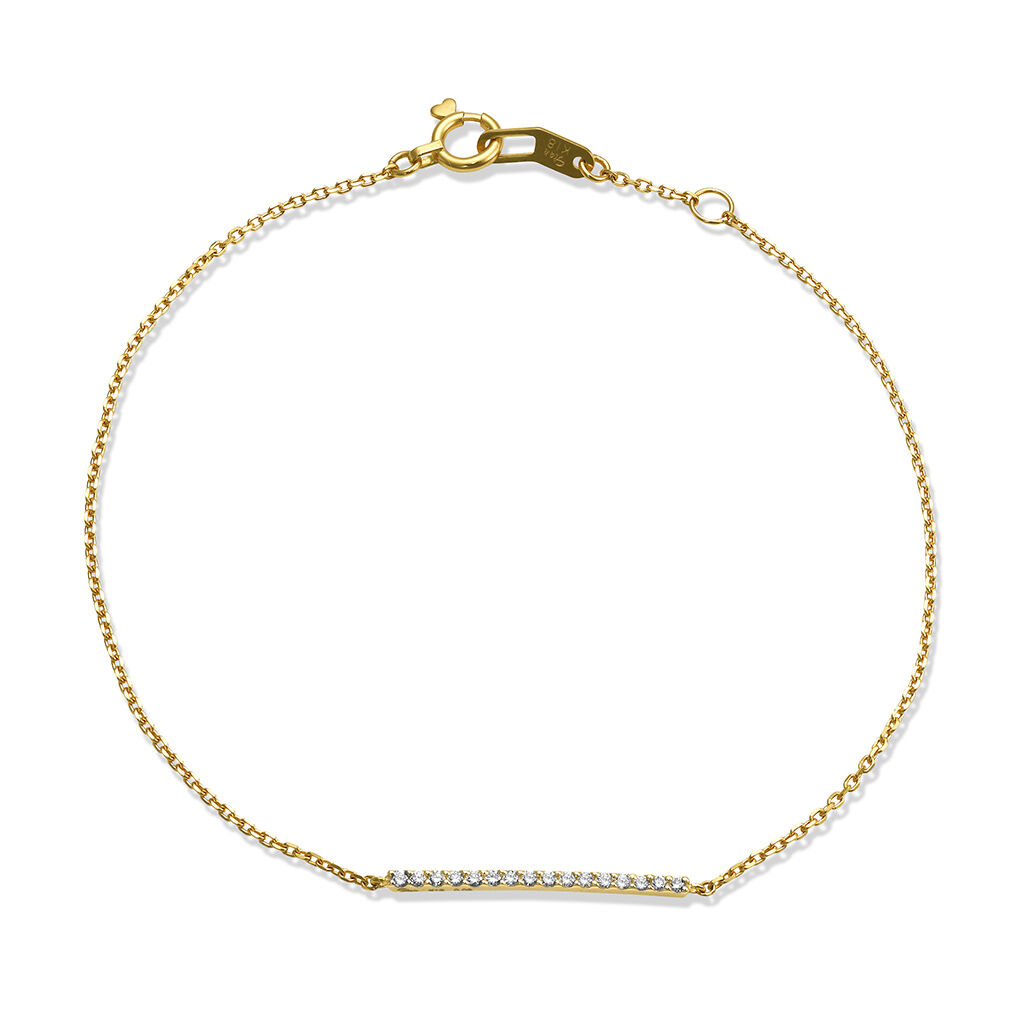 STAR JEWELRY「DIAMOND LINE BRACELET」|ブレスレット・バングル|イエローゴールド