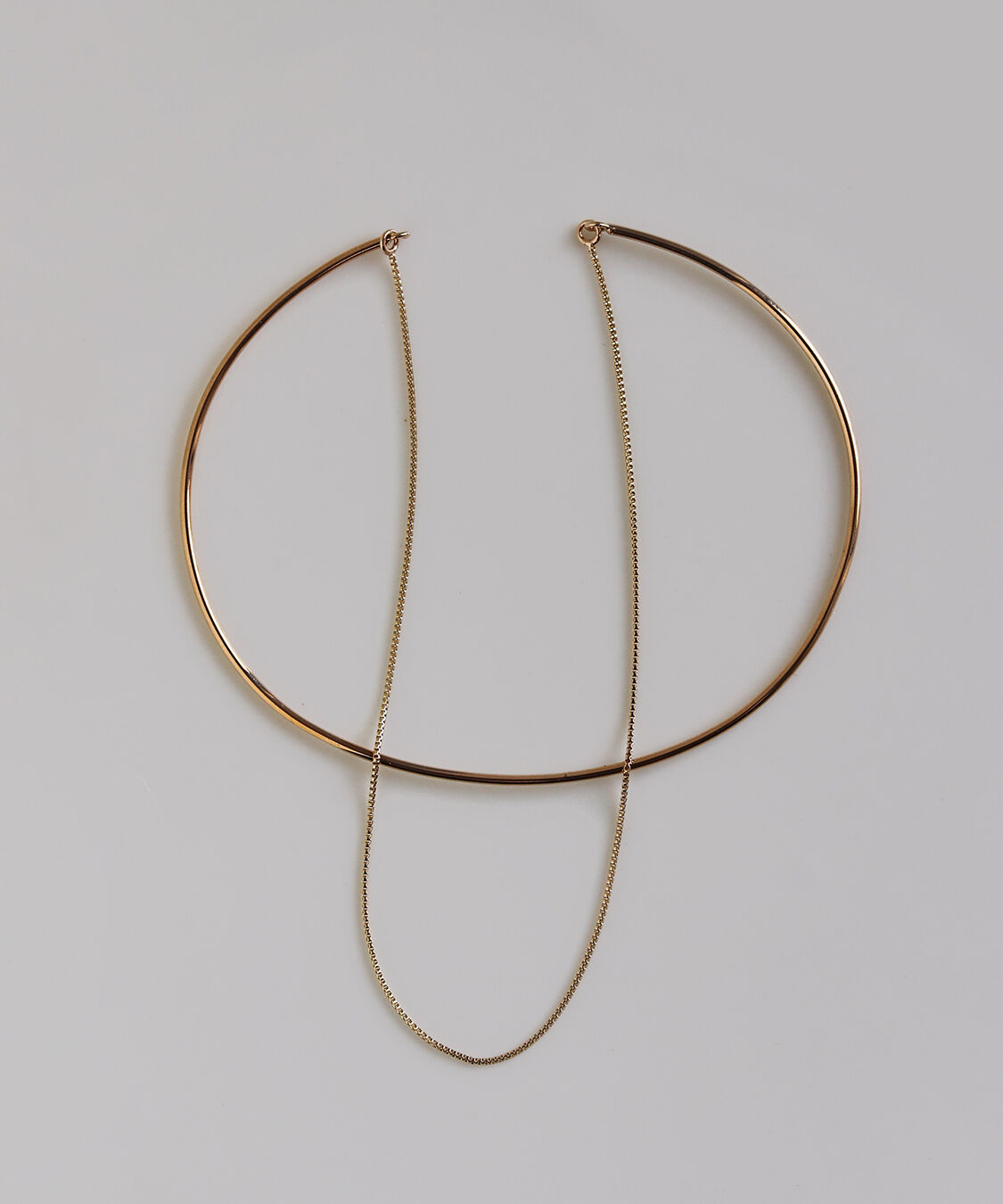  「ゴールド ベネチアンチェーン バングル | K10YG」|ブレスレット・バングル|