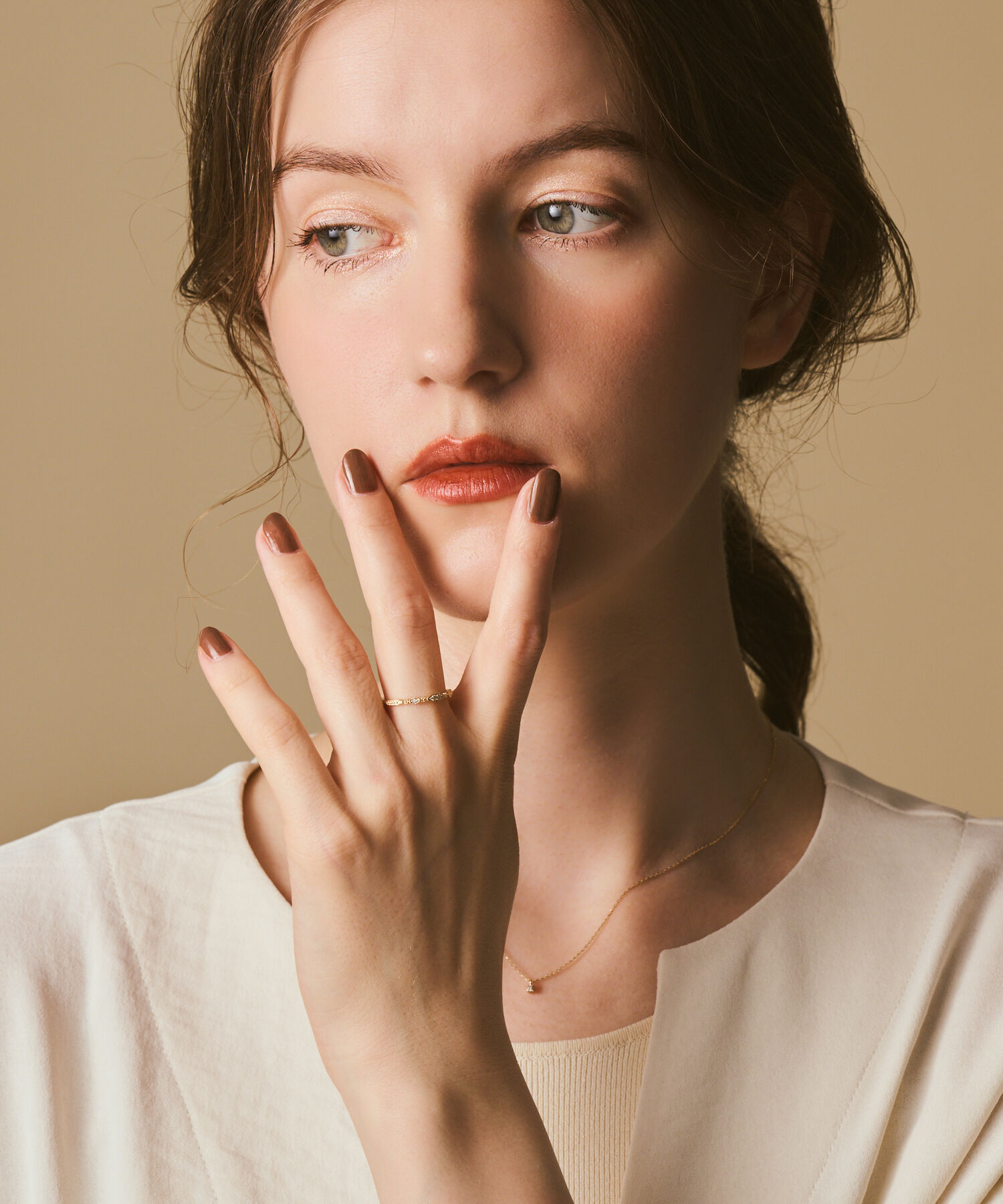 agete「K10ダイヤモンドリング（0.02ct）」|リング|