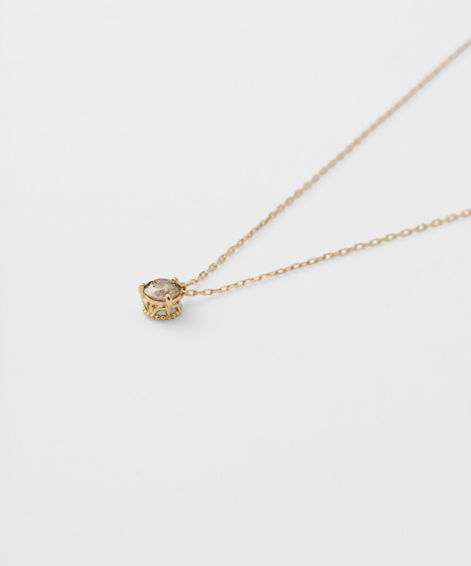 agete「K18ダイヤモンドネックレス（0.15ct）」|ネックレス|