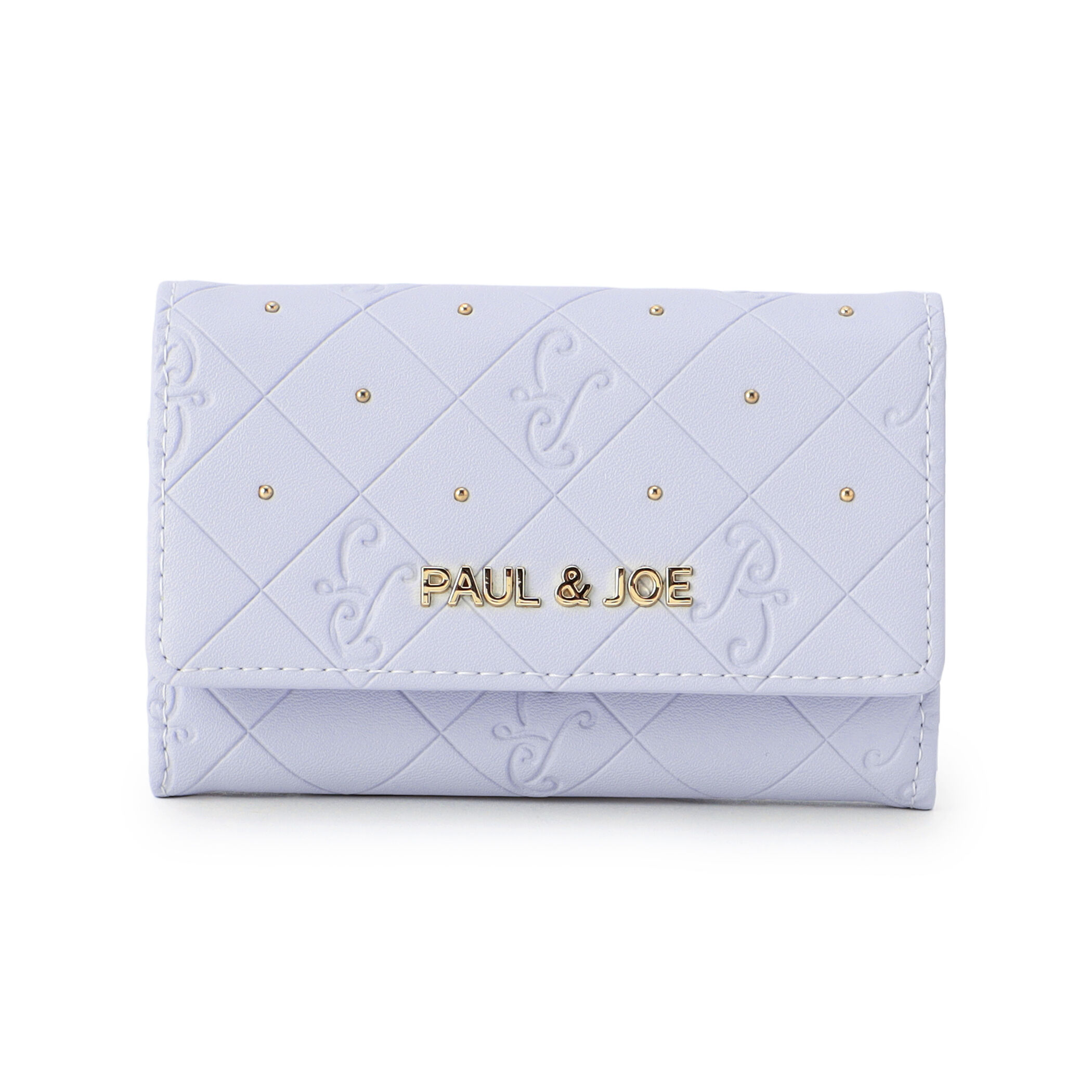 PAUL&JOE「名刺入れ／ロゴエンボス」|定期入れ|ブルー