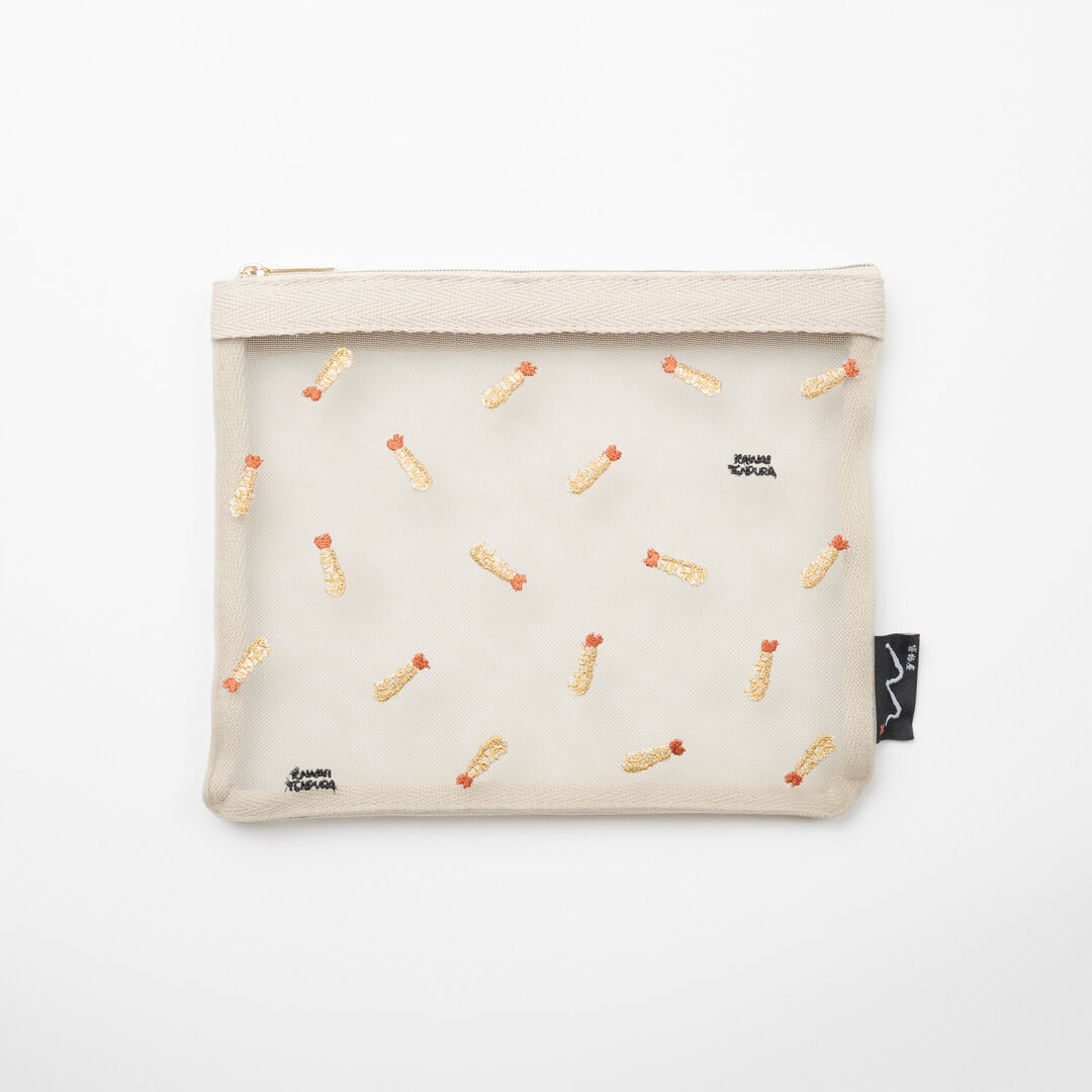  「八八 リサイクルメッシュフラットポーチ」|ポーチ|