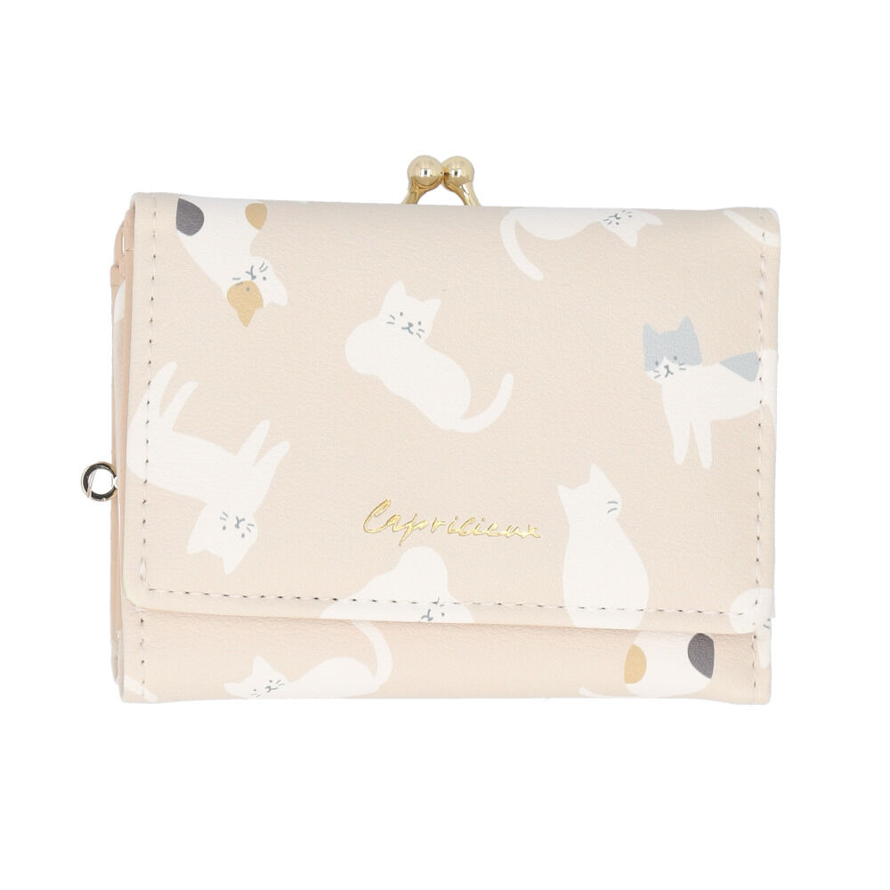 BACKYARD FAMILY「財布 三つ折り レディース コンパクト 三つ折り財布 通販 ミニ財布 三つ折 ミニサイフ」|財布|ベージュ1