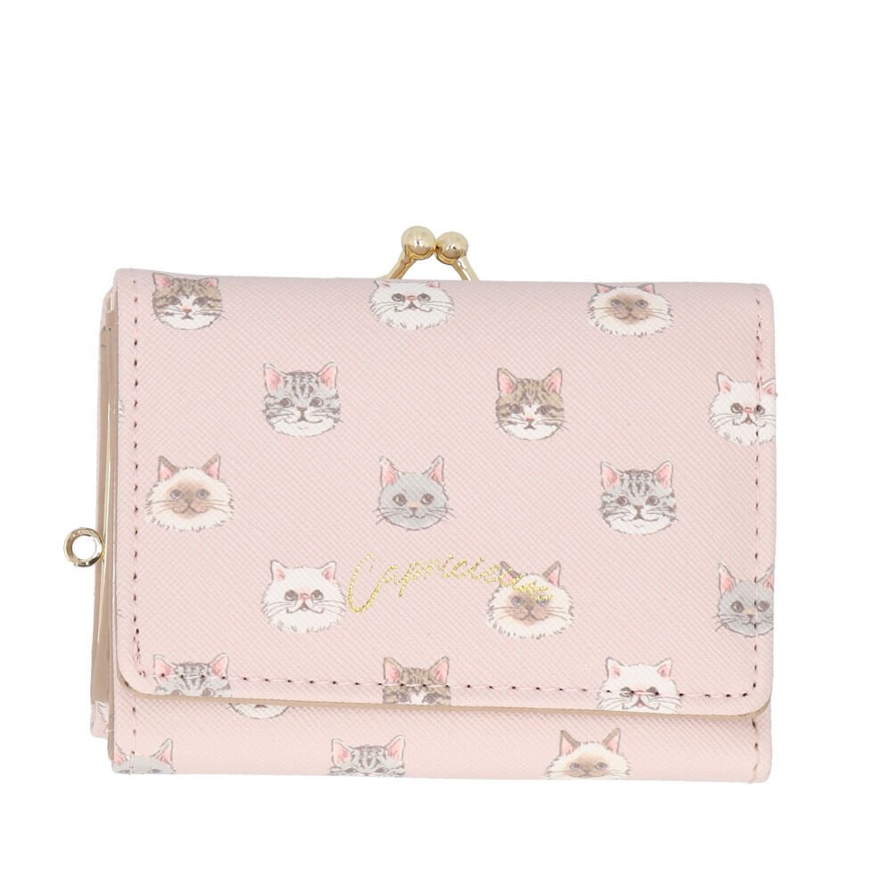 BACKYARD FAMILY「財布 三つ折り レディース コンパクト 三つ折り財布 通販 ミニ財布 三つ折 ミニサイフ」|財布|ピンク1