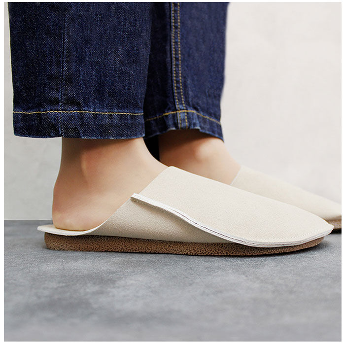 BACKYARD FAMILY「携帯スリッパ おしゃれ スエード 通販 スリッパ 室内履き 室内ばき ルームシューズ 折らない」|ルームシューズ|