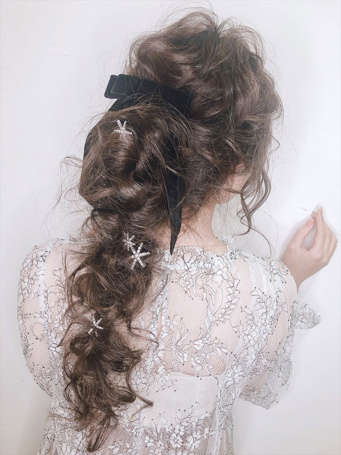 BACKYARD FAMILY「ブライダル ヘアアクセサリー 通販 ヘアピン 6本セット 星 大きめ スターモチーフ 月モチーフ」|その他|