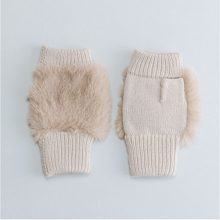 BACKYARD FAMILY「クロダ 手袋 レディース 通販 グローブ 手ぶくろ 指なし ハンドウォーマー ハンドカバー 暖かい」|手袋|