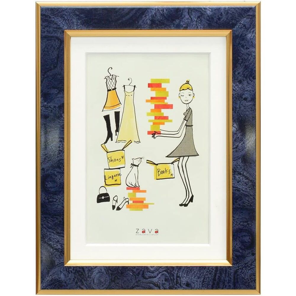 BACKYARD FAMILY「フォトフレーム おしゃれ 通販 2L判 2l 2Ｌ KG判 壁掛け 壁 写真立て 置き型 フレーム」|その他|ブルー1