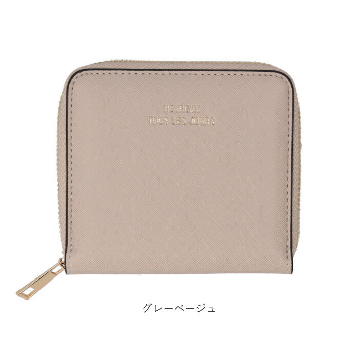 BACKYARD FAMILY「財布 レディース 二つ折り 通販 二つ折り財布 角シボ ミドルラウンド財布 ミニ財布 サイフ」|財布|