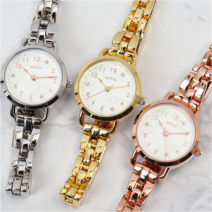 BACKYARD FAMILY「腕時計 レディース 金属 アレルギー 対応 通販 フィーネ フィールドワーク ST241p 時計」|腕時計|