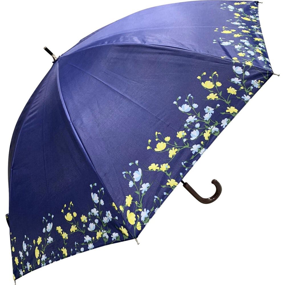 BACKYARD FAMILY「晴雨兼用 長傘 50cm 通販 晴雨兼用傘 傘 かさ レディース 雨傘 日傘 パラソル」|傘|ブルー1