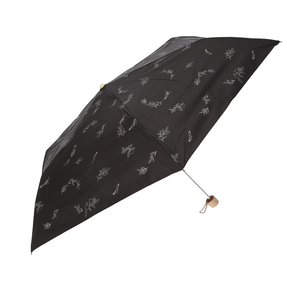 BACKYARD FAMILY「折りたたみ傘 レディース 晴雨兼用 通販 晴雨兼用傘 傘 かさ 折りたたみ 折り畳み 55cm」|傘|ブラック2