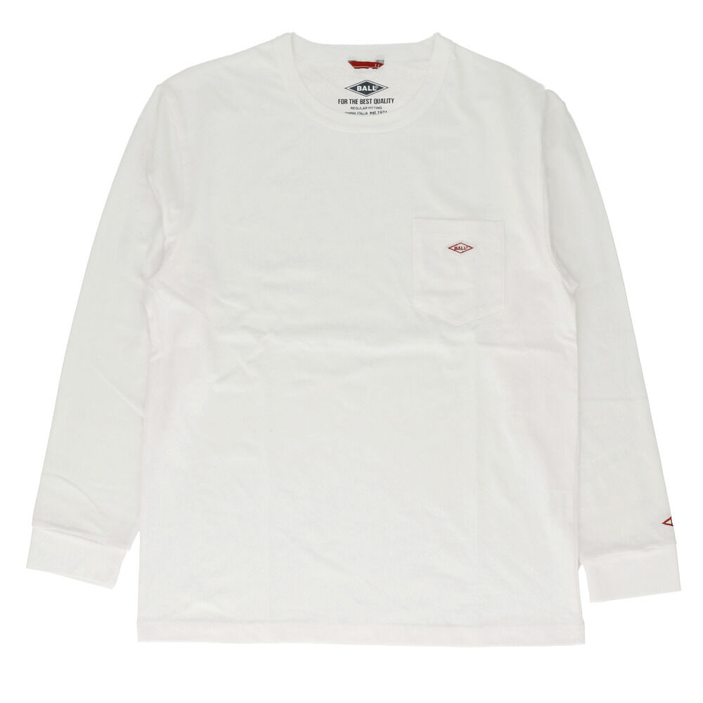 BACKYARD FAMILY「tシャツ 長袖 メンズ 通販 綿100% ブランド BALL 60500 おしゃれ ロンt 無地」|Tシャツ・カットソー|ホワイト1