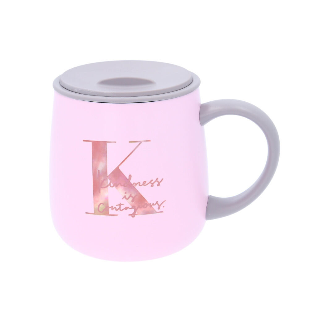 BACKYARD FAMILY「ステンレスマグカップ おしゃれ 通販 ステンレスマグ マグカップ コップ カップ ふた付き 蓋付き」|グラス・マグカップ|ピンク1