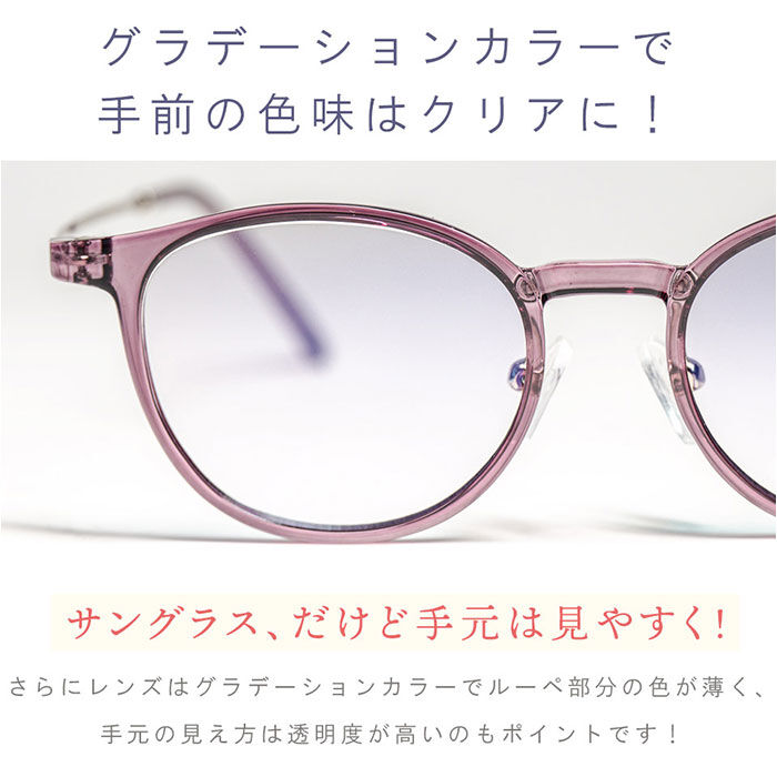 BACKYARD FAMILY「メガネ型ルーペ 通販 ルーペ眼鏡 拡大鏡 1.6倍 眼鏡ルーペ ルーペメガネ ルーペサングラス」|サングラス|