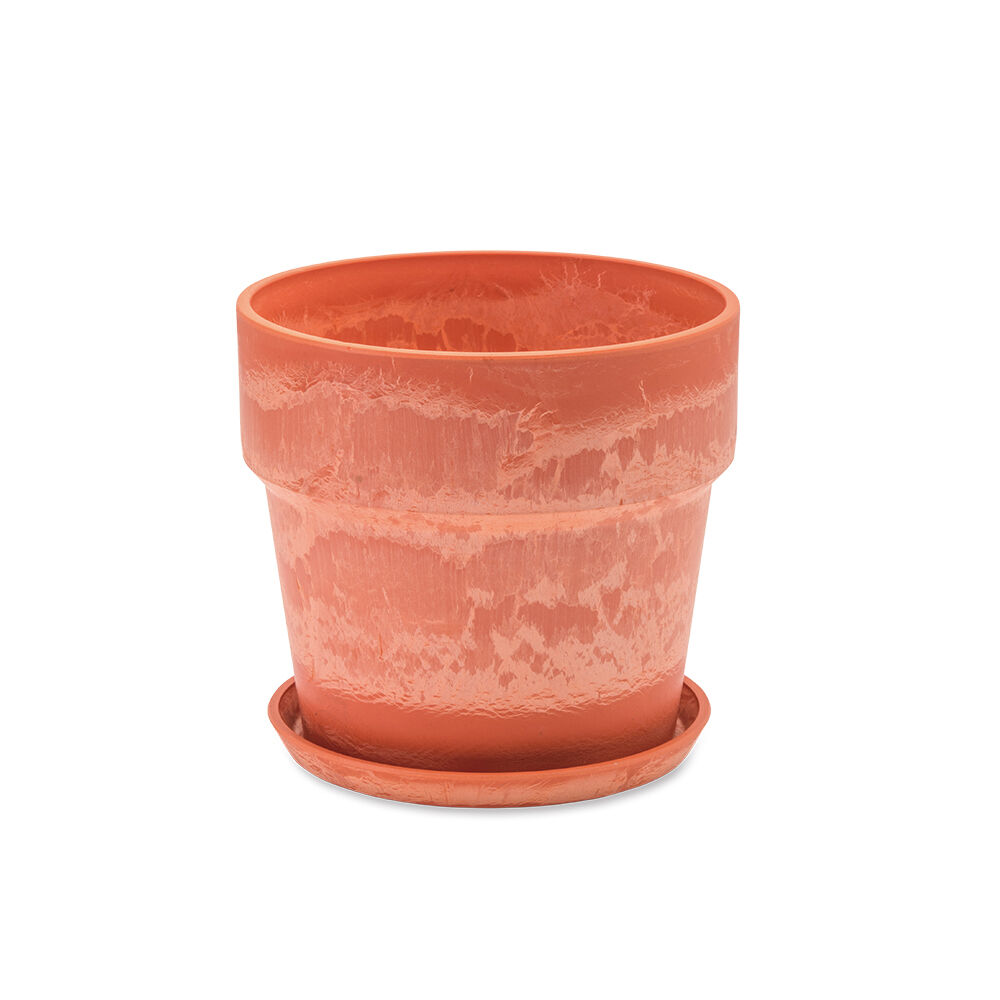 BACKYARD FAMILY「植木鉢 プラスチック おしゃれ 5号 通販 鉢カバー 5号鉢 プランター プランターカバー 植木」|その他|オレンジ1