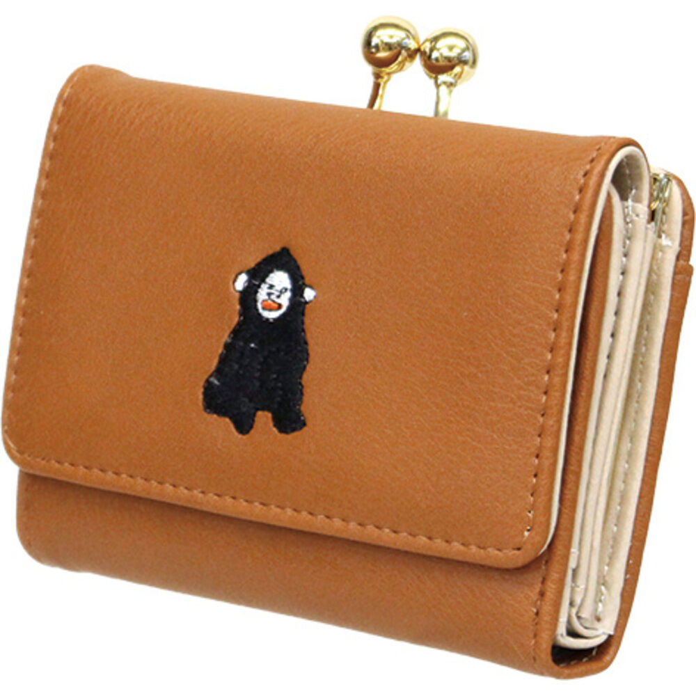 BACKYARD FAMILY「財布 がま口 アニマル 通販 がま口財布 二つ折り 二つ折り財布 さいふ サイフ 折り財布」|財布|ブラウン1