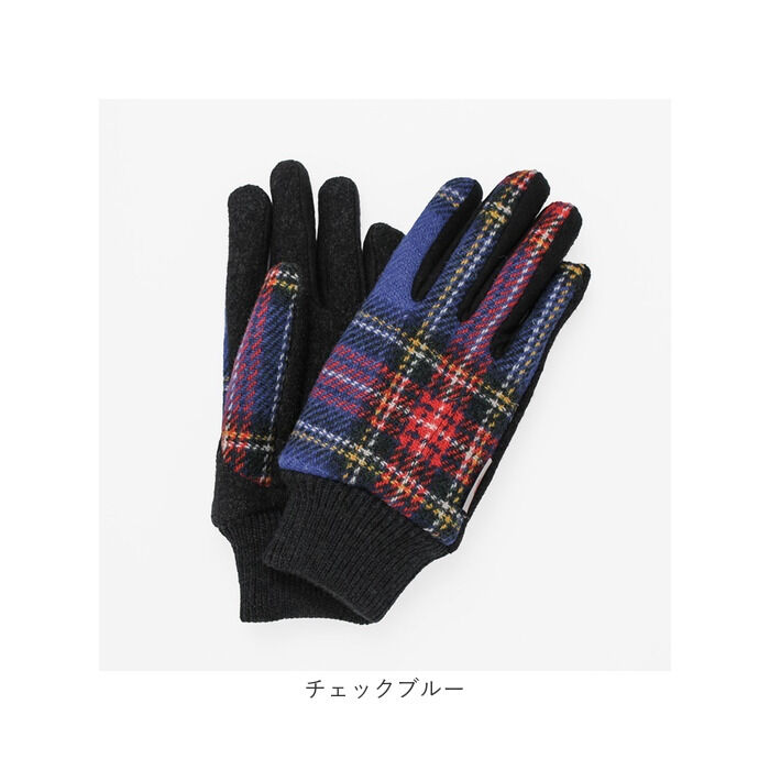 BACKYARD FAMILY「ハリスツイード 手袋 メンズ 通販 Harris Tweed グローブ 手ぶくろ」|手袋|
