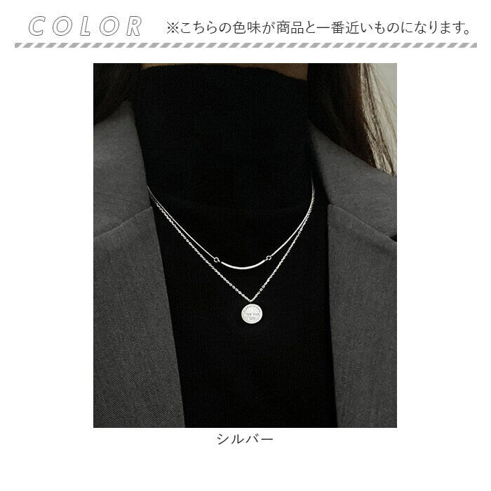 BACKYARD FAMILY「ネックレス レディース シンプル 通販 ペンダント 2連ネックレス コインネックレス」|その他|