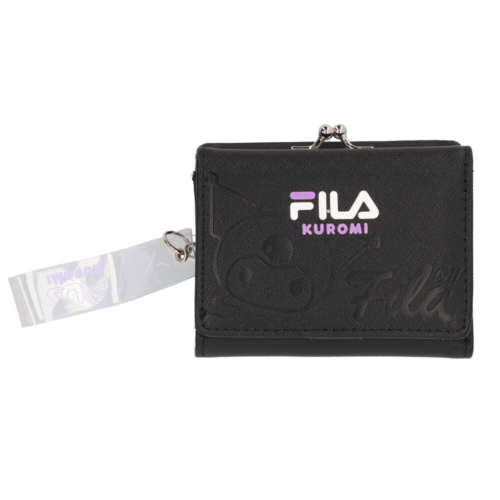 BACKYARD FAMILY「サンリオ 二つ折り財布 sanrio 通販 フィラ FILA 財布 がま口コンパクト財布 お財布」|財布|ブラック2