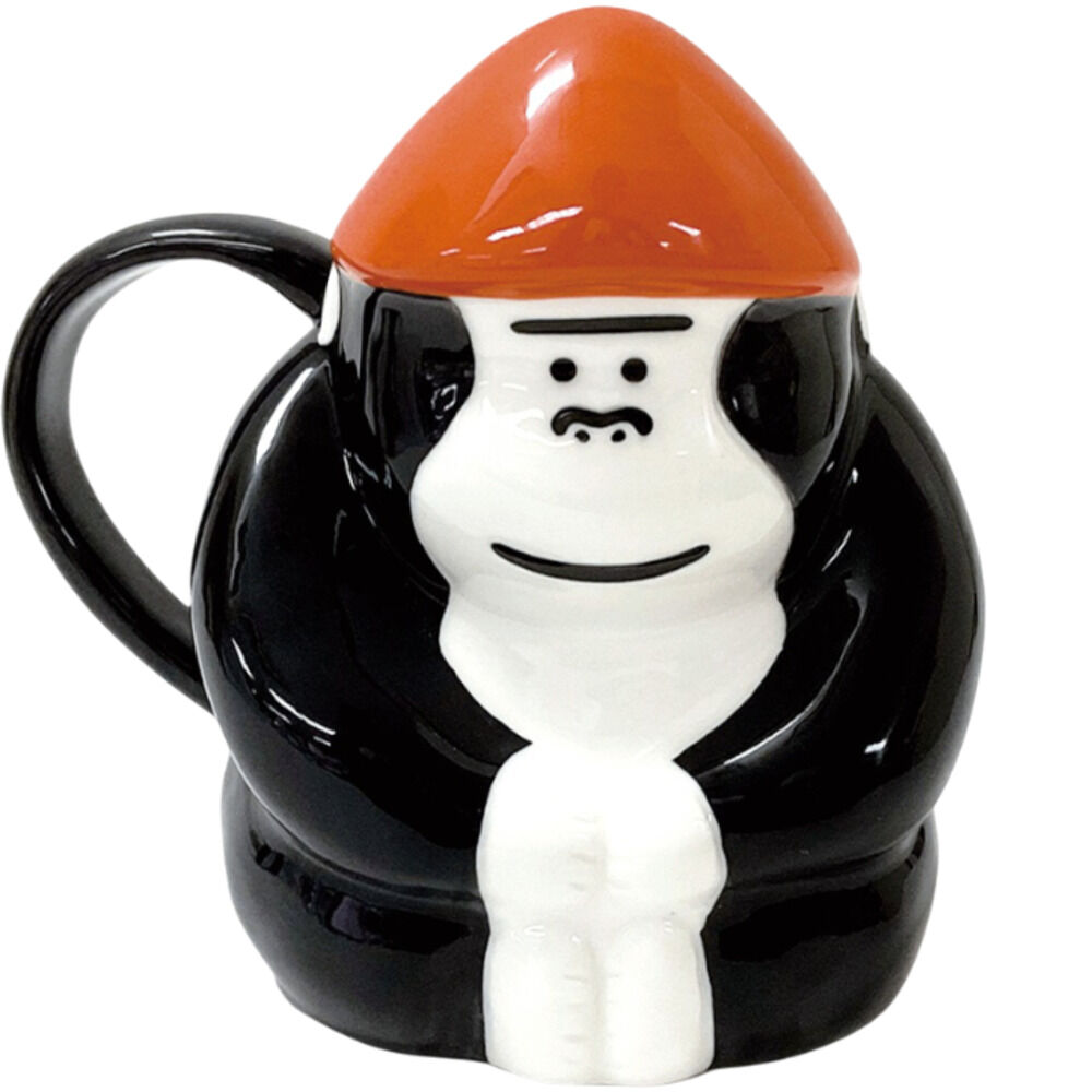 BACKYARD FAMILY「GORELAX ごリラックス マグカップ キャラクター 通販 日本製 カップ コップ」|食器・キッチングッズ|ブラック1